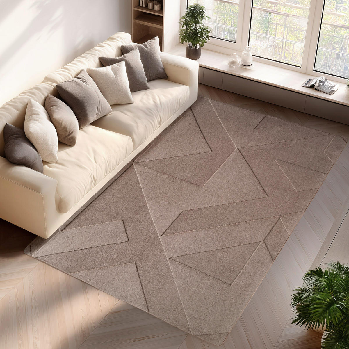 Ayyildiz Teppich POMPEI beige B/L: ca. 240x340 cm POMPEI - beige (240,00/340,00cm) - Ayyildiz