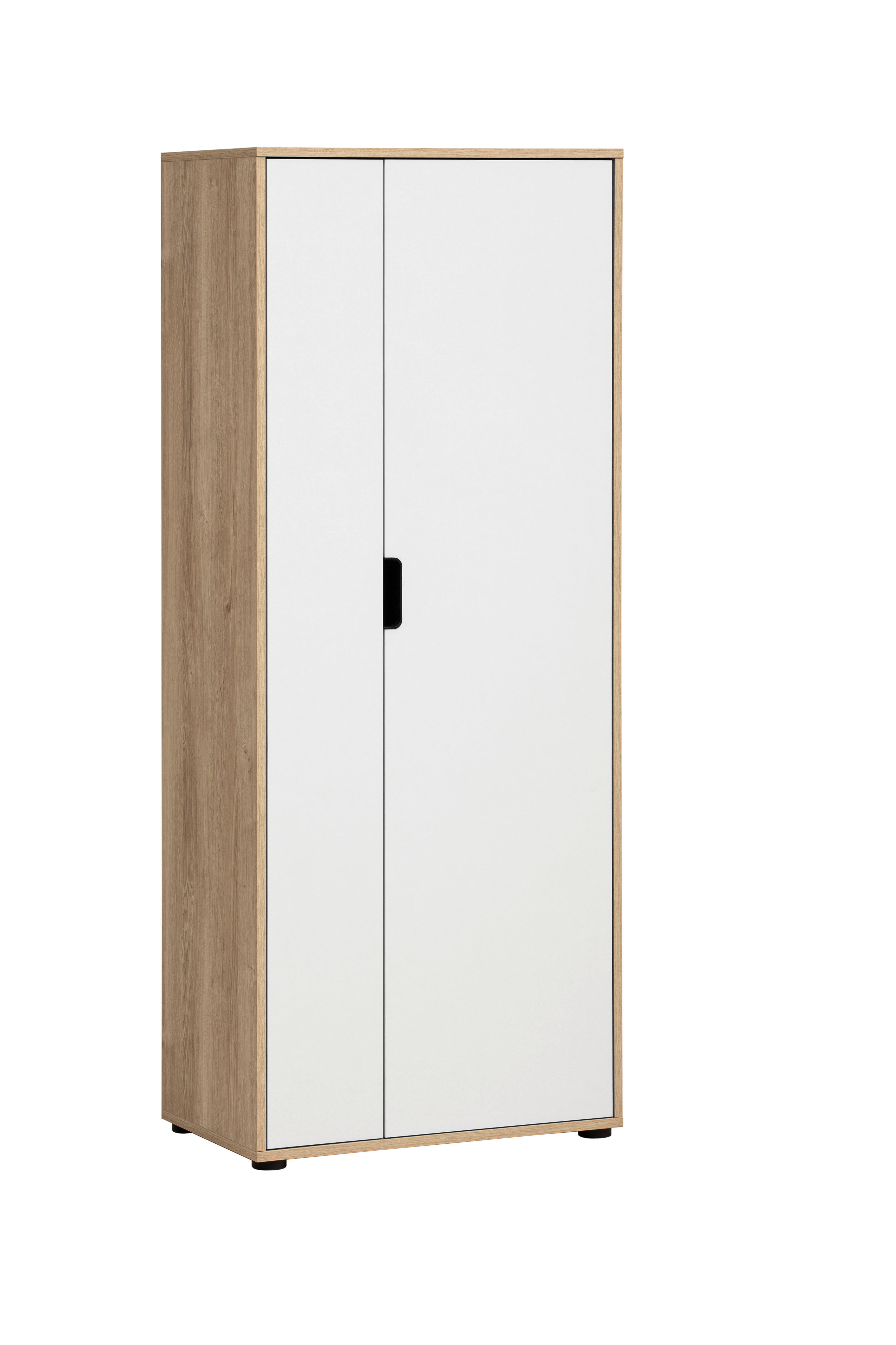 Aktenschrank Emmik weiß matt Eiche Eiche weiß Nachbildung B/H/T: ca. 65,1x163,6x41 cm Emmik - Eiche/weiß (65,10/163,60/41,00cm) - Möbelpartner