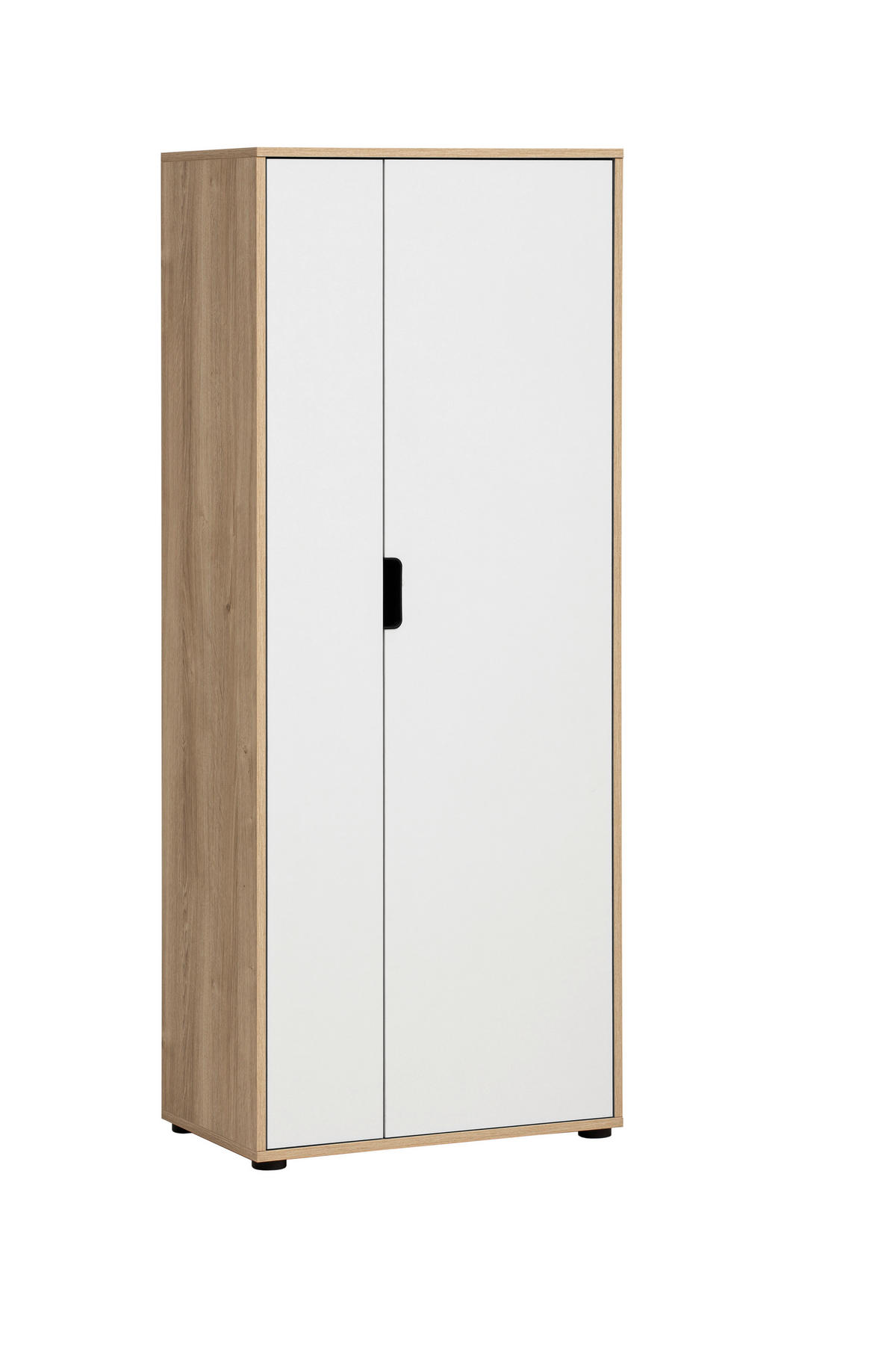Aktenschrank Emmik weiß matt Eiche Eiche weiß Nachbildung B/H/T: ca. 65,1x163,6x41 cm Emmik - Eiche/weiß (65,10/163,60/41,00cm) - Möbelpartner
