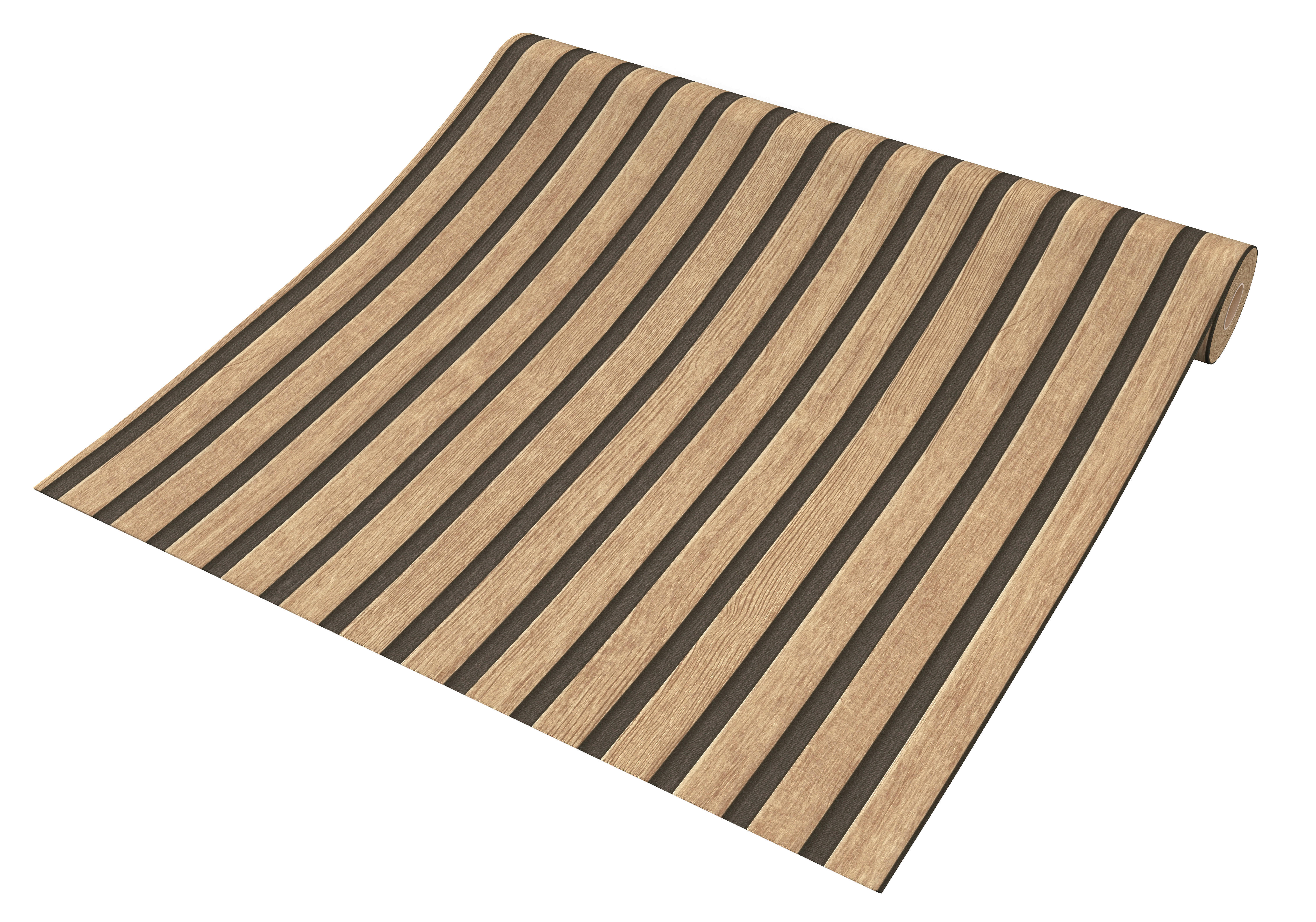 Vliestapete Holzoptik hellbraun schwarz B/L: ca. 53x1005 cm Vliestapete_39109-1 - hellbraun/schwarz (53,00/1005,00cm)