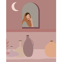 Komar Poster Thousand and Three Nights Frau B/L: ca. 40x50 cm Thousand and Three Nights - (40,00/50,00cm) - Komar