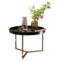 Couchtisch schwarz gold B/H/T: ca. 0x42x0 cm Couchtisch JESI - gold/schwarz (0,00/42,00/0,00cm) - Wohnling