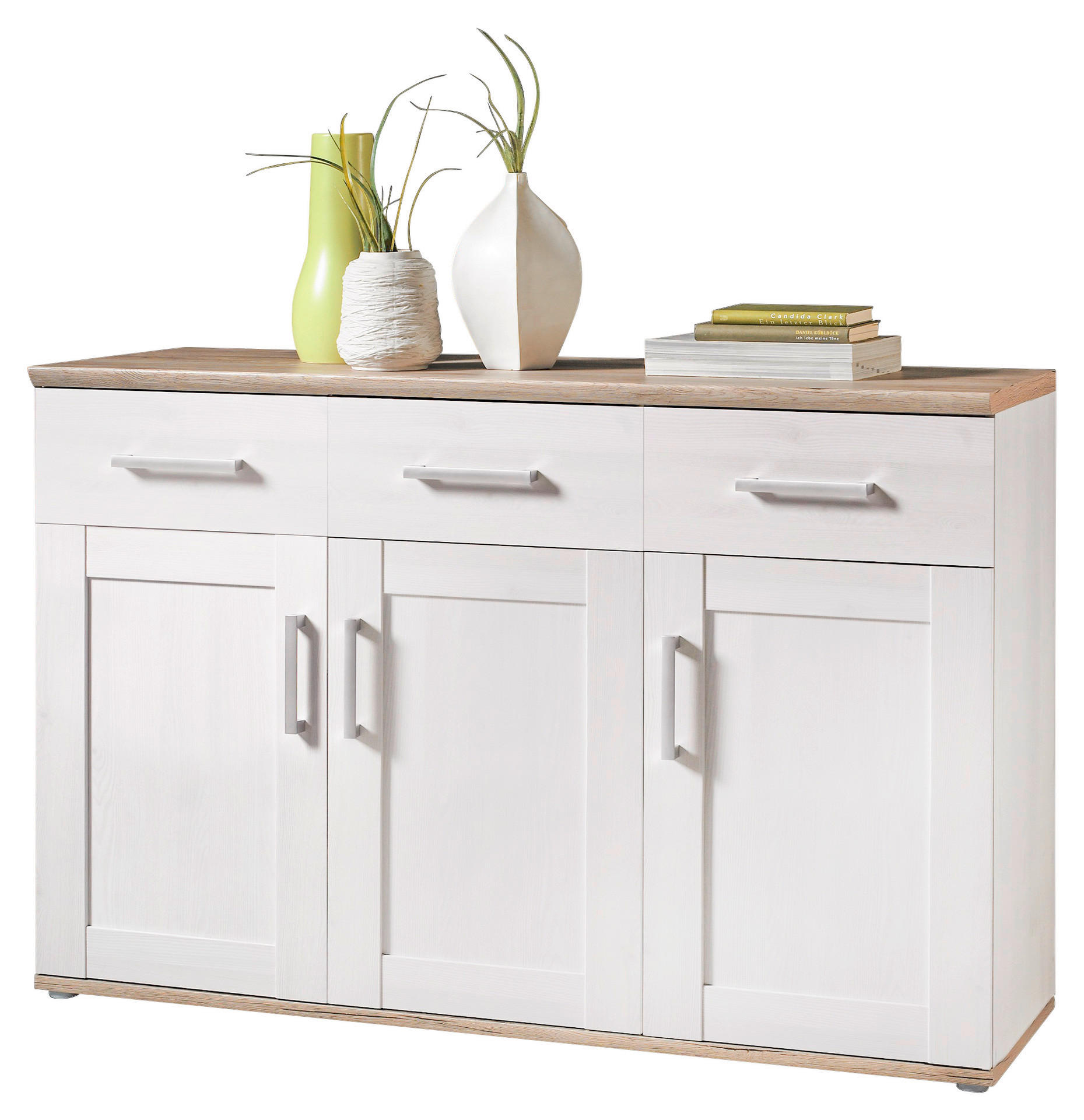 Sideboard Romance Sibiu Lärche Nachbildung San-Remo Nachbildung B/H/T: ca. 140x88x45 cm Romance - (140,00/88,00/45,00cm)