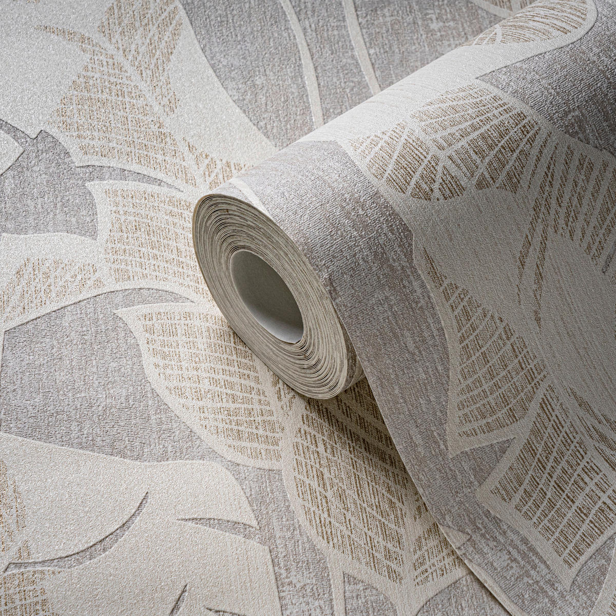 A.S.Creation Vliestapete beige weiß gold B/H/D: ca. 53x1005x9,4 cm Vliestapete - beige/gold (9,40/1005,00cm) - A.S.Creation