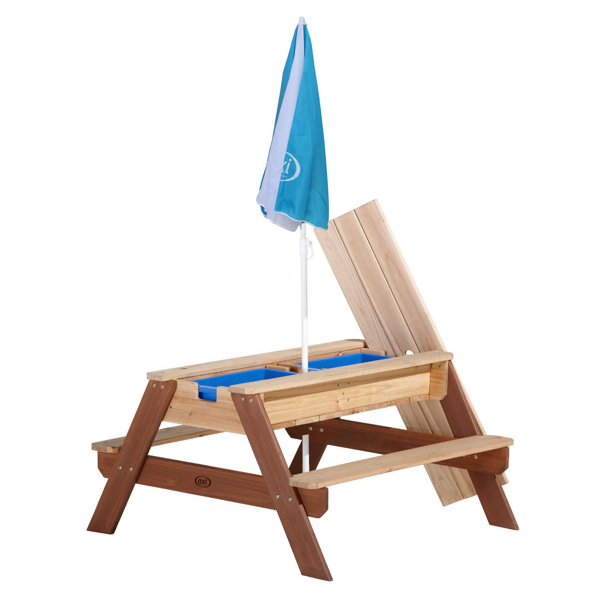 AXI Wasserspieltisch Nick braun B/H/T: ca. 98x48,5x95 cm Nick - braun/blau (98,00/48,50/95,00cm) - AXI