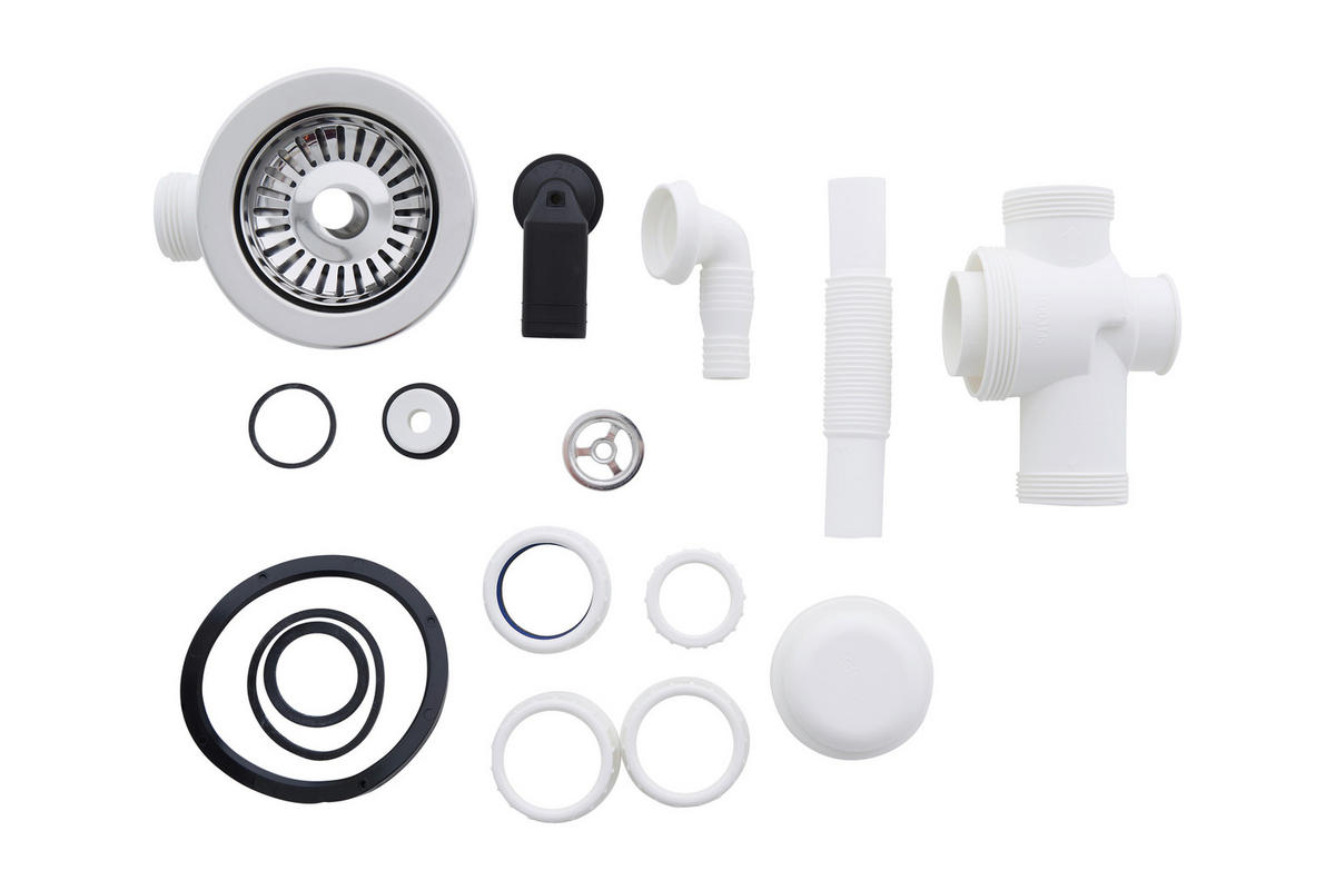 Respekta Einbauspüle Houston 80 x 50 W weiß Mineralite B/H/T: ca. 80x21x50 cm Houston 80 x 50 W - weiß (80,00/21,00/50,00cm) - Respekta