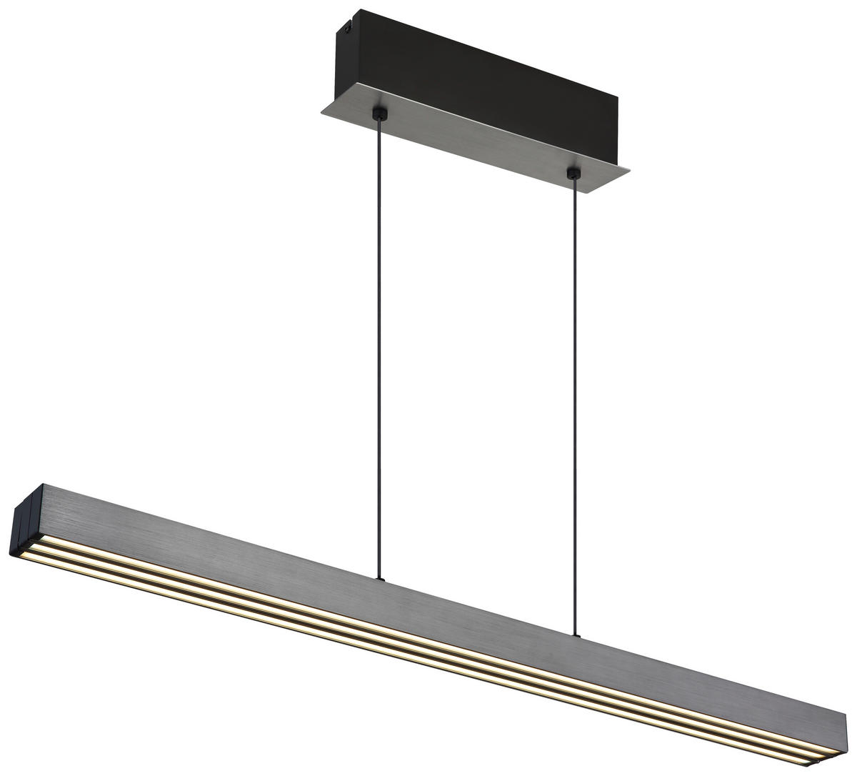 GLOBO LED-Pendellleuchte Opal dunkelgrau Metall Kunststoff B/H/T: ca. 150x150x7,5 cm 1.0 Brennstellen ETHAN - Opal/dunkelgrau (150,00/150,00/7,50cm) - GLOBO