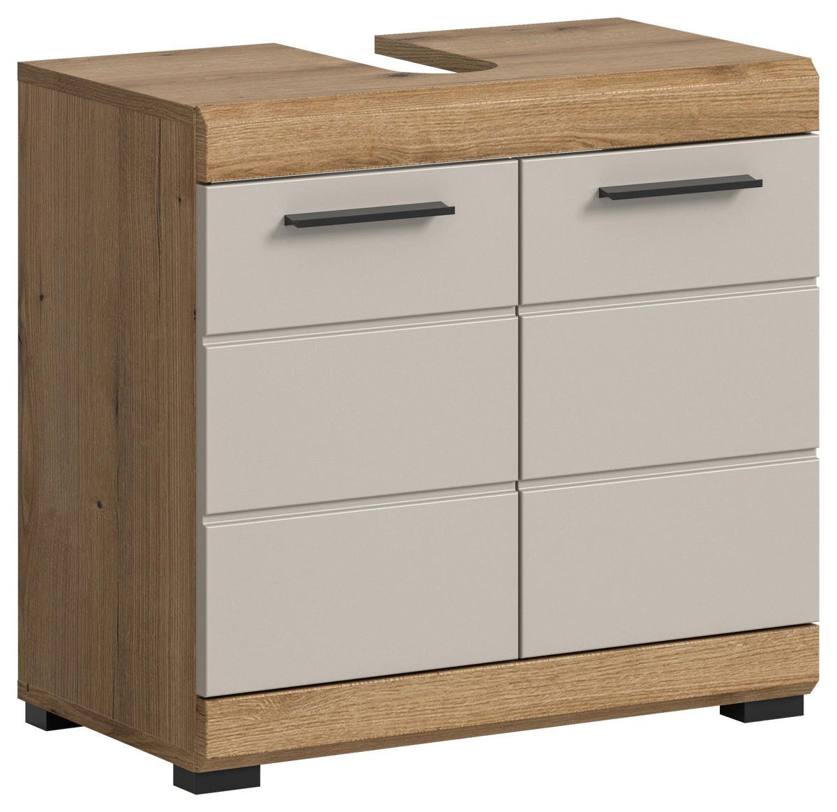 Waschbeckenunterschrank Scout Evoke Oak Nachbildung Kaschmirgrau Nachbildung B/H/T: ca. 60x56x34 cm Scout - Kaschmirgrau (60,00/56,00/34,00cm) - xonox.home