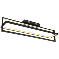 GLOBO LED-Deckenleuchte 67195D mattschwarz Kunststoff Metall B/H/T: ca. 18x21,5x82 cm FLIPS - mattschwarz (18,00/21,50/82,00cm) - GLOBO