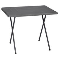 Gartentisch anthrazit Stahl Camping-Scherentisch - anthrazit