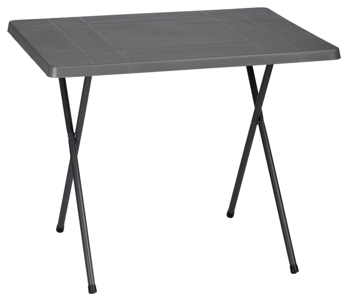 Gartentisch anthrazit Stahl Camping-Scherentisch - anthrazit