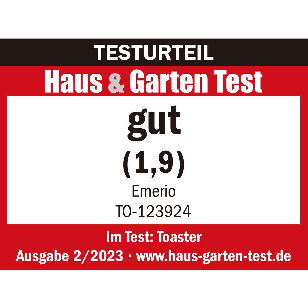 Emerio Toastautomat TO-123924 silber schwarz Kunststoff Edelstahl B/H/T: ca. 29,5x17,5x15,6 cm Toastautomat TO-123924 - schwarz/silber (29,50/17,50/15,60cm) - Emerio