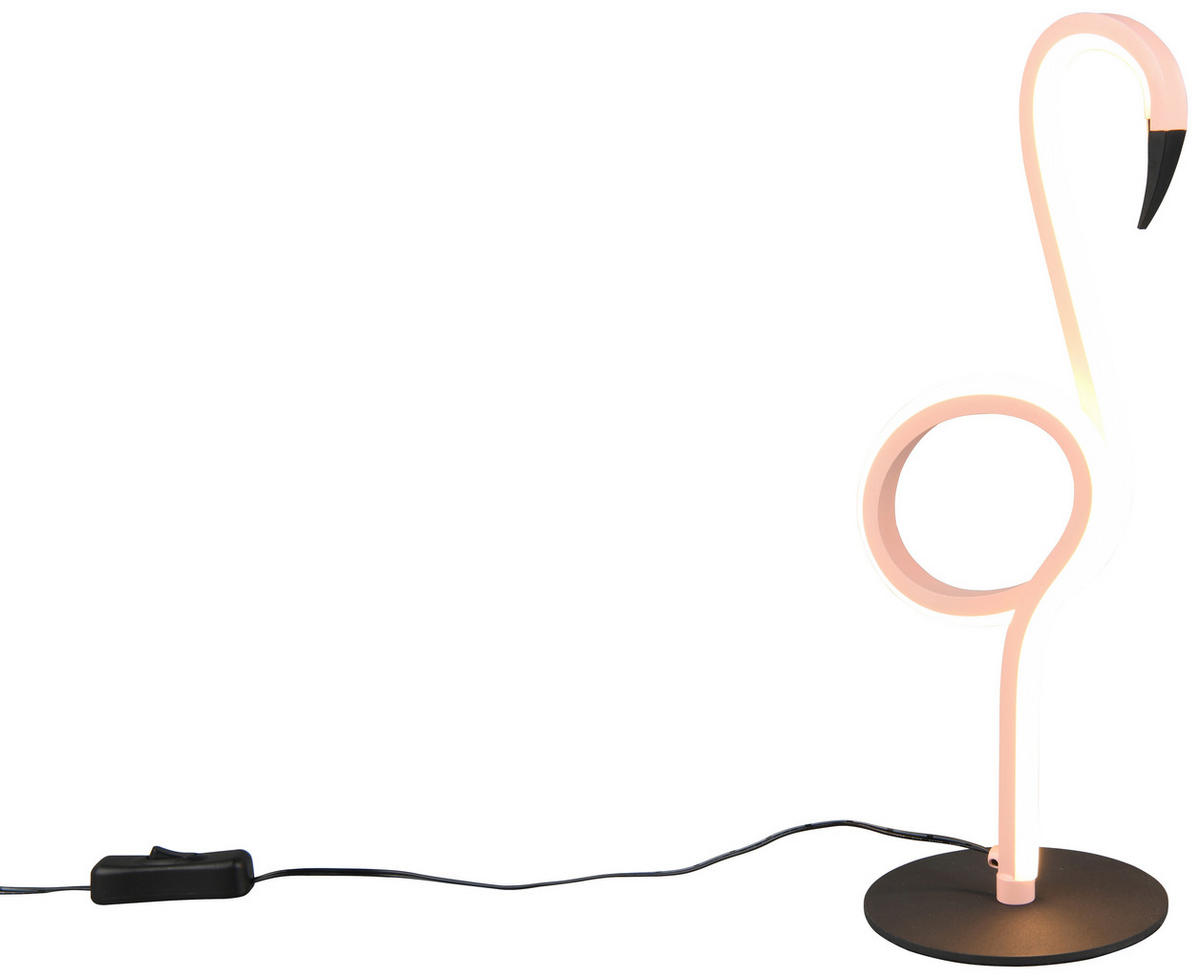 Reality Leuchten LED-Tischleuchte pink Metall B/L: ca. 35x14,5 cm LED-Tischleuchte_Ingo - pink (35,00/14,50cm) - Reality Leuchten
