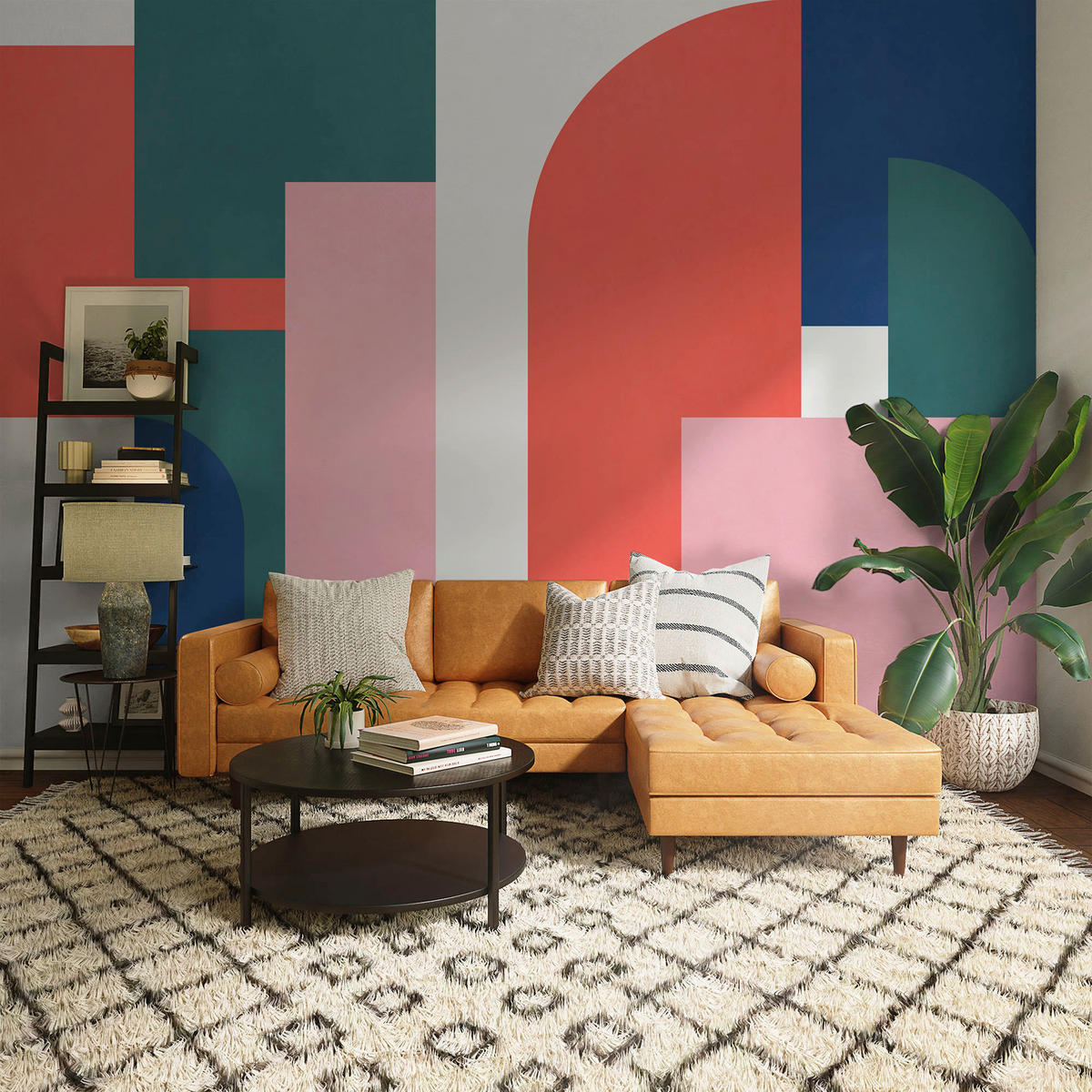 Komar Fototapete Geometric Colours B/L: ca. 350x250 cm Geometric Colours - (350,00/250,00cm) - Komar