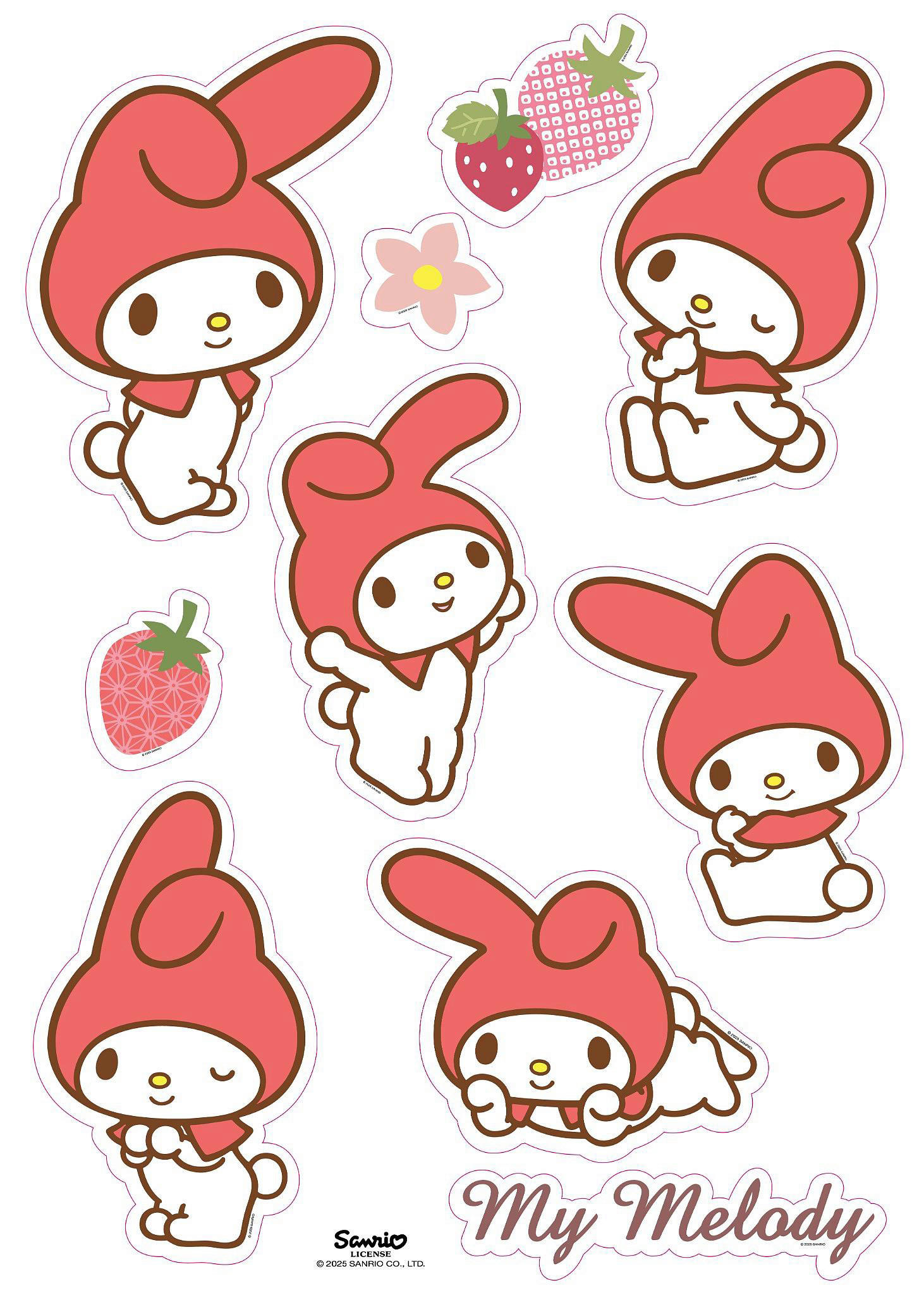 Wandsticker My Melody B/L: ca. 50x70 cm Wandsticker_My_Melody - (50,00/70,00cm)