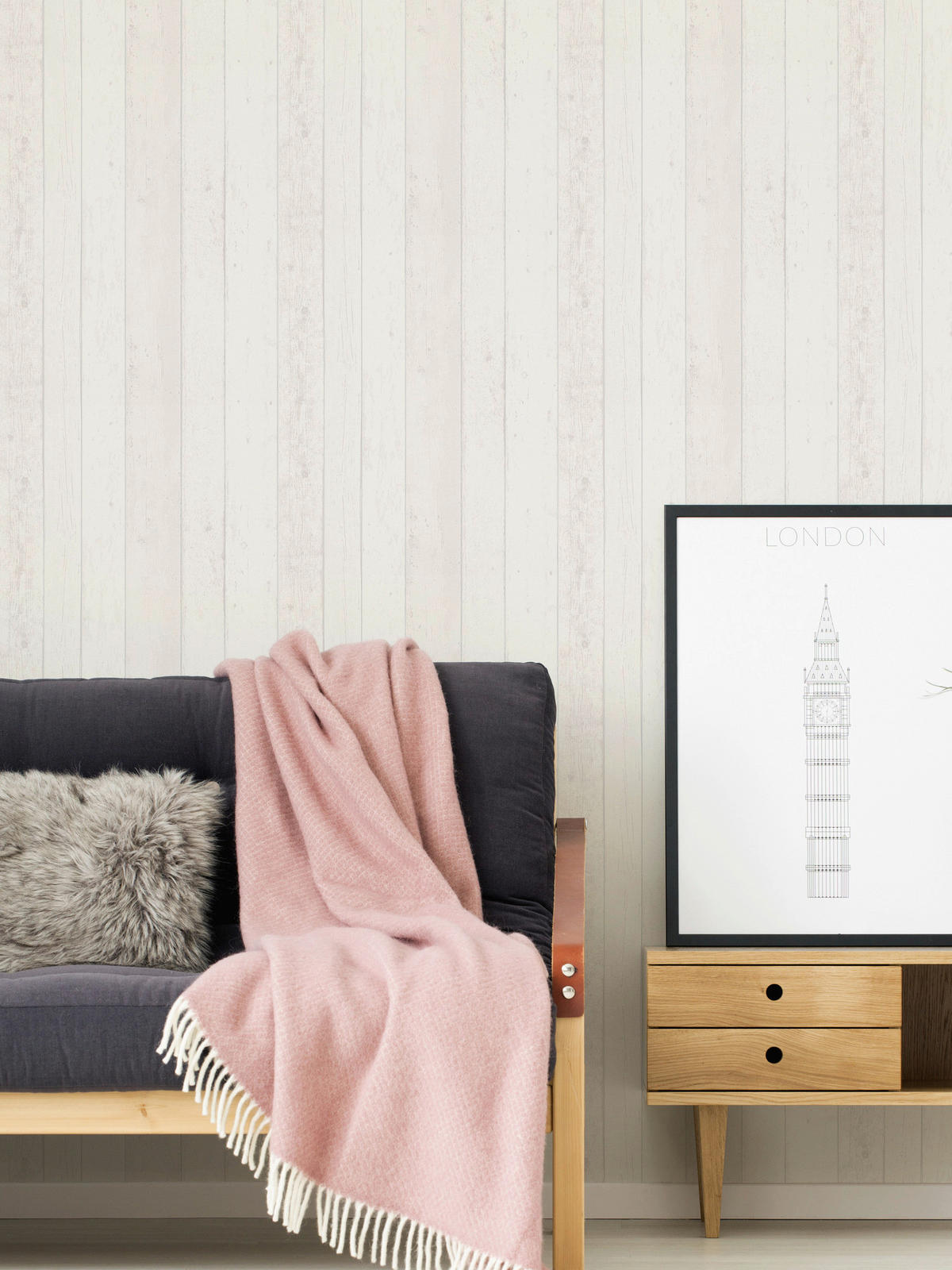 A.S.Creation Vliestapete Best of Wood`n Stone 2nd Edition Holzoptik weiß B/L: ca. 53x1005 cm Best of Wood`n Stone 2nd Edition - weiß (53,00/1005,00cm) - A.S.Creation