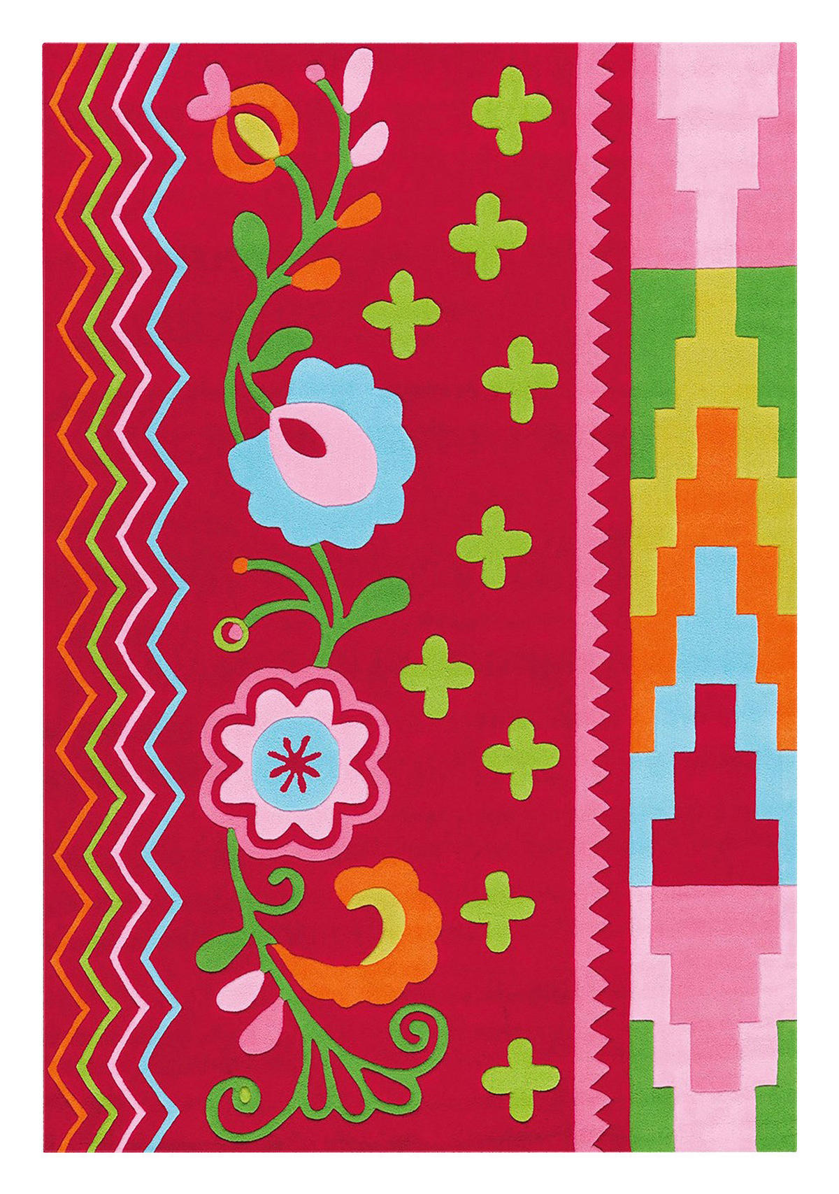 Arte Espina Kurzflorteppich Sam 4144 rosa B/L: ca. 170x240 cm Sam 4144 - mehrfarbig/rosa (170,00/240,00cm) - Arte Espina