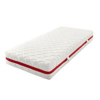 Tonnentaschenfederkernmatratze Titan weiß Liegefläche B/L: ca. 90x200 cm Titan - weiß/rot (90,00/24,00/200,00cm)