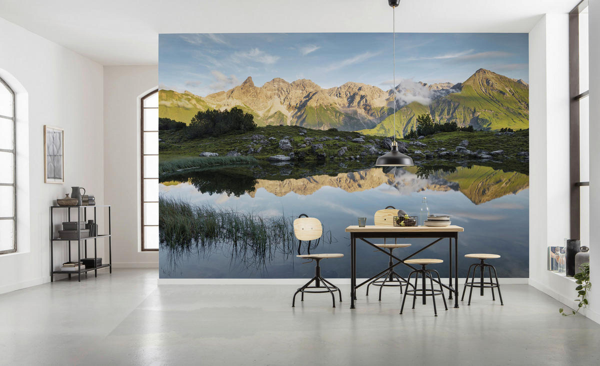 Komar Fototapete Allgäu Spiegel B/L: ca. 450x280 cm Allgäu Spiegel - (450,00/280,00cm) - Komar