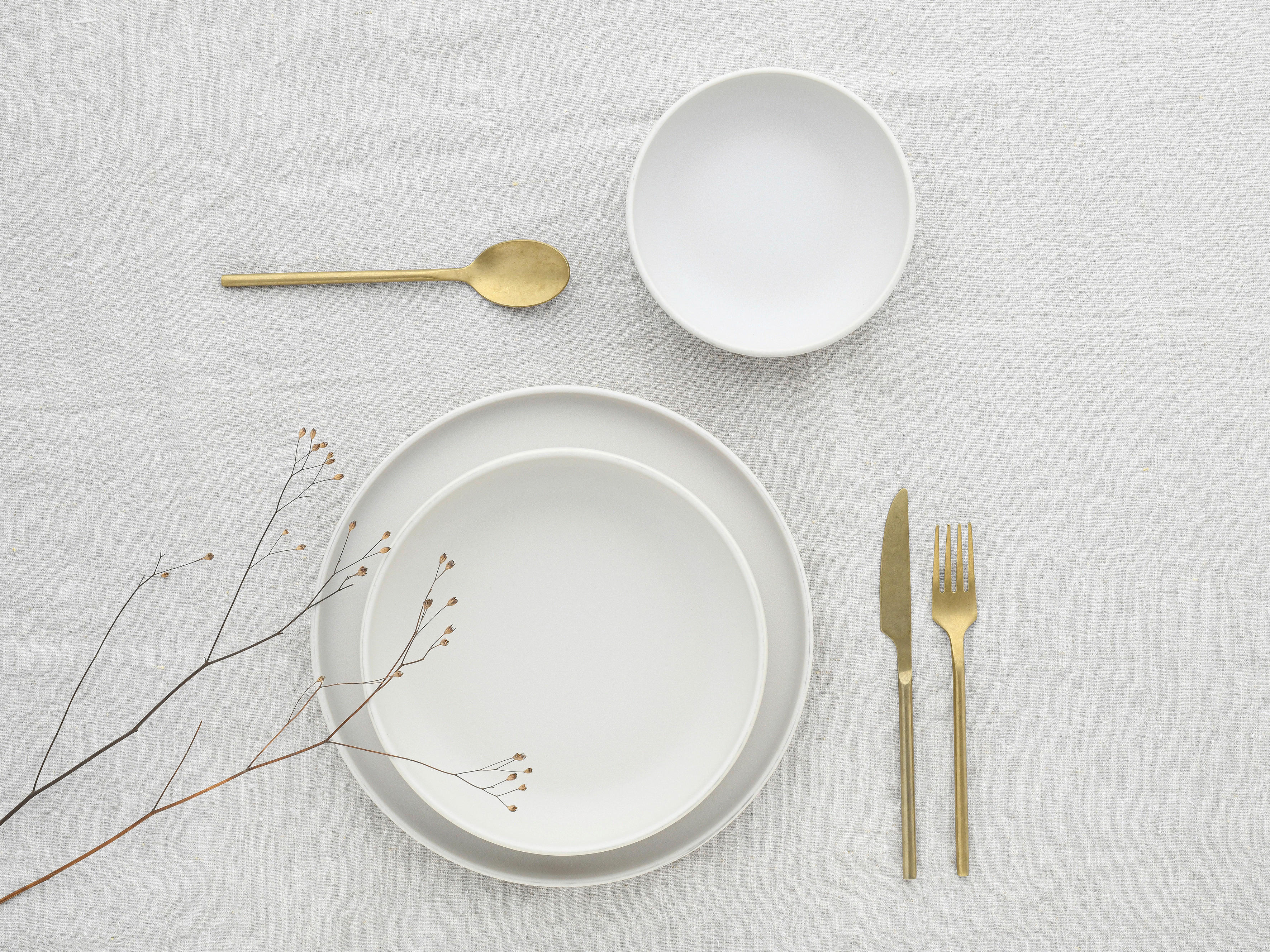 Thumbnail - CreaTable Tafelservice Uno weiß Steinzeug 8 tlg.