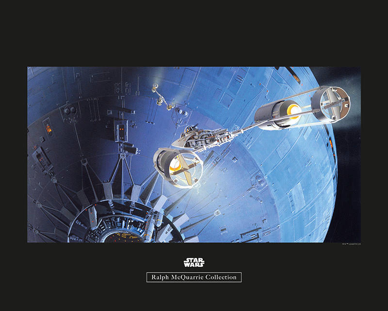 Komar Poster Star Wars Classic RMQ Death Star At Star Wars - Classic B/L: c günstig online kaufen