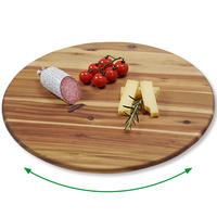 Kesper Dreh und Servierplatte natur Akazie B/H/L: ca. 40x4x40 cm Dreh-/u.Servierplatte - natur (40,00/40,00/4,00cm) - Kesper