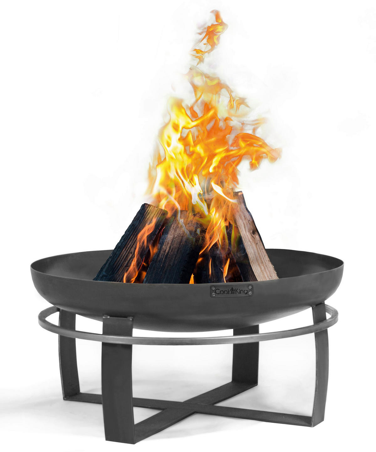 CookKing Feuerschale Viking 80 schwarz Stahl B/H/T: ca. 80x36x80 cm Viking 80 - schwarz (80,00/36,00/80,00cm) - CookKing