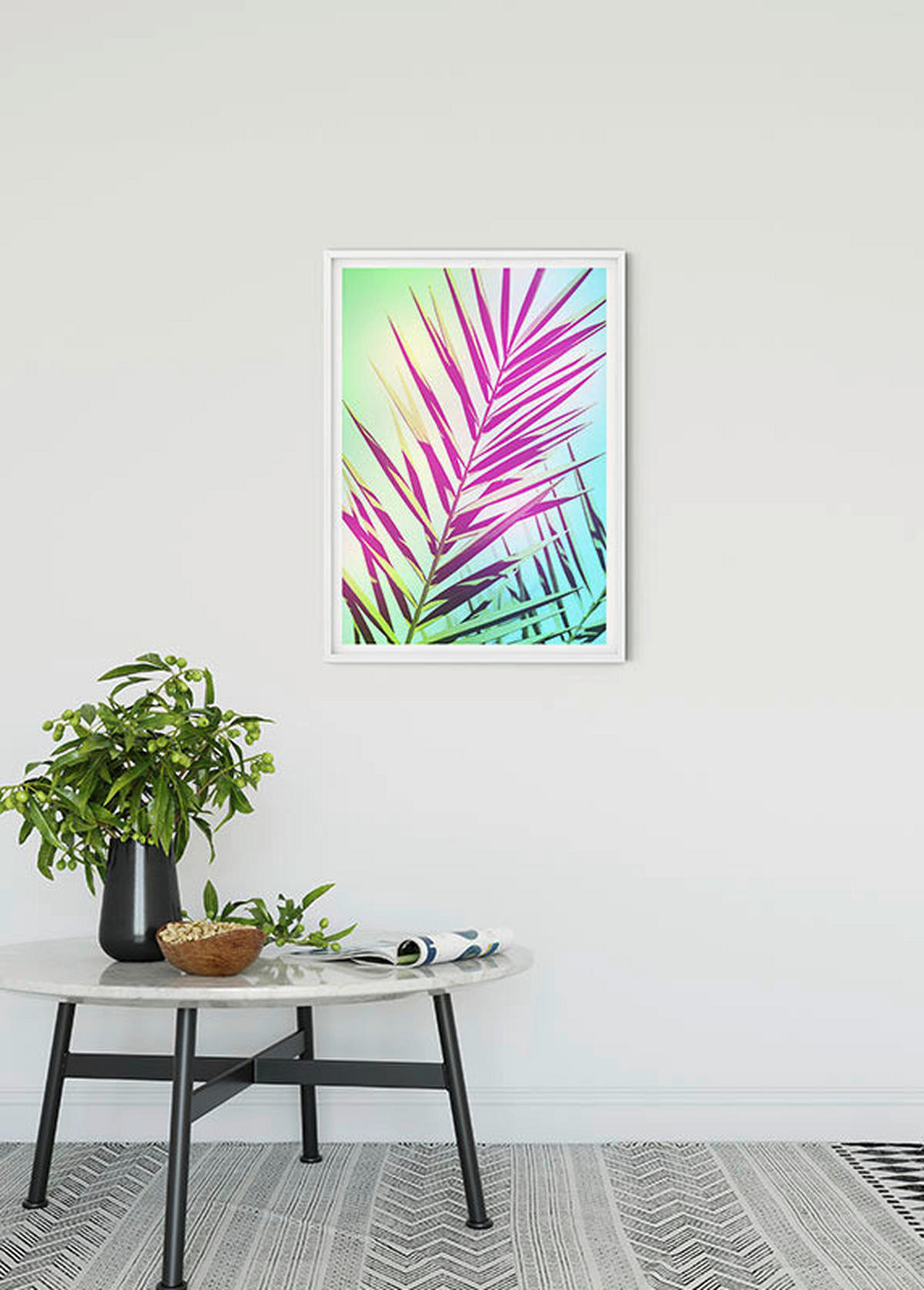 Komar Poster Shine Palmenblätter B/L: ca. 50x70 cm Shine - (50,00/70,00cm) - Komar