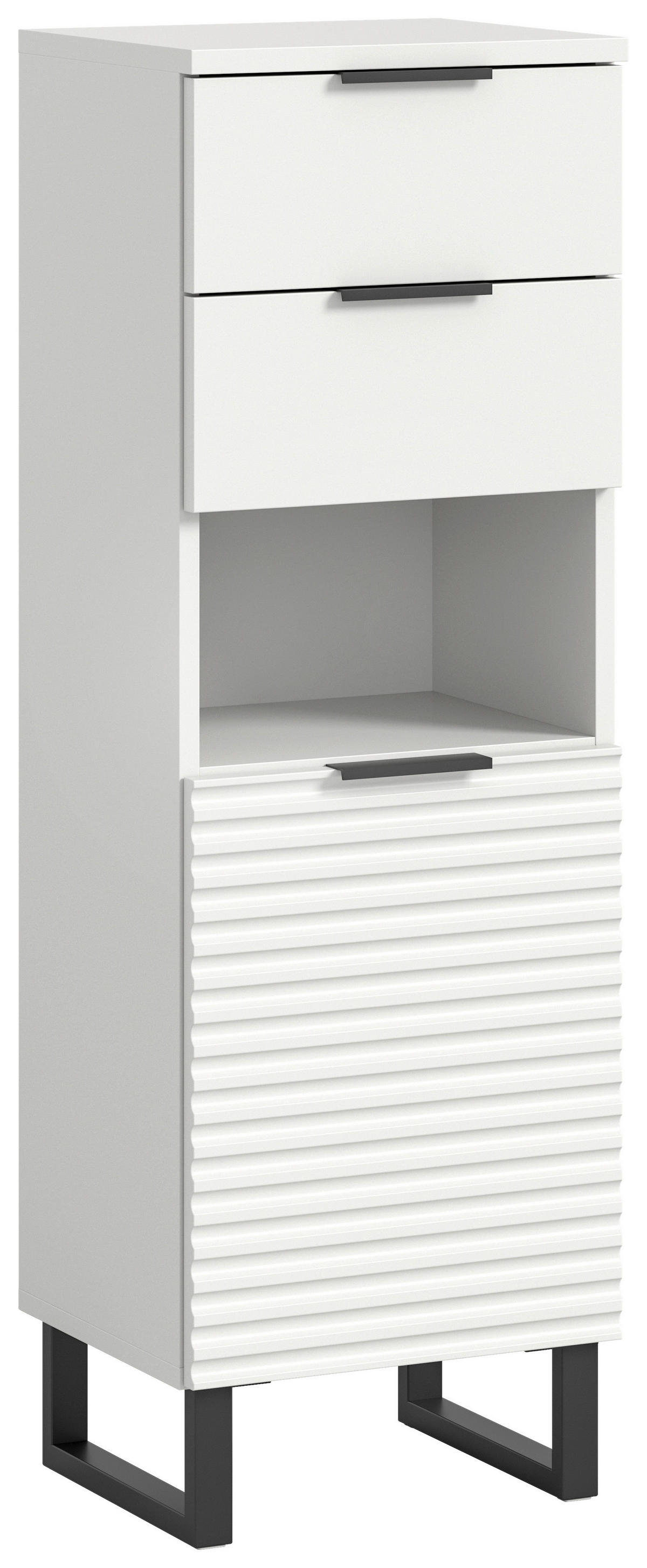 Schrank Riff weiß B/H/T: ca. 35x110x34 cm Riff - weiß (35,00/110,00/34,00cm) - xonox.home