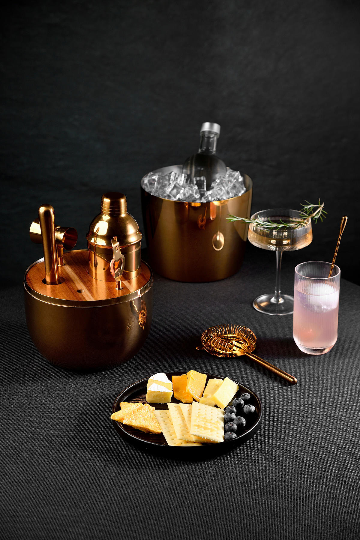 MASTERPRO Cocktail-Set THE DROP gold Edelstahl THE DROP - gold - MASTERPRO