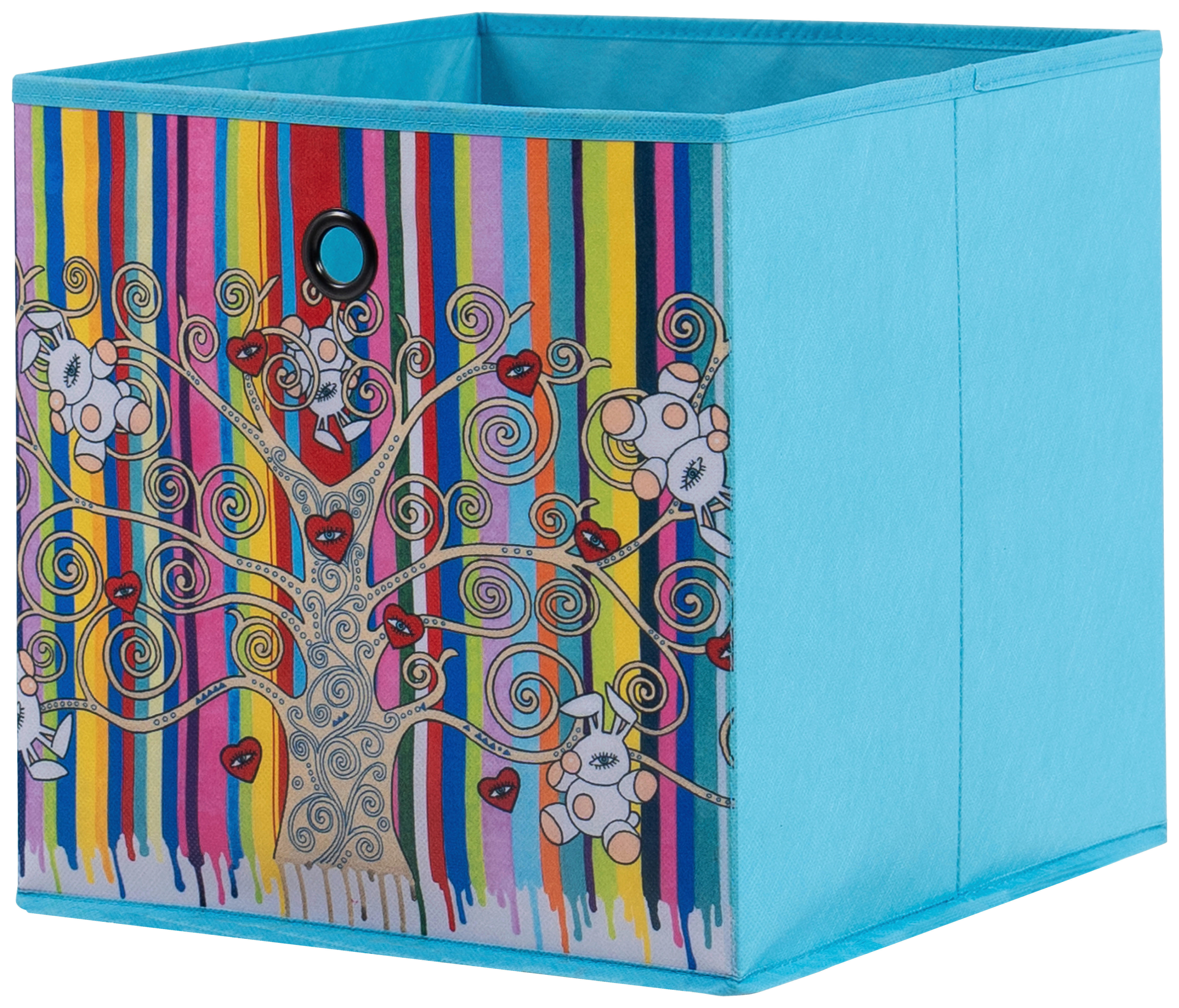 Stoffbox Stoffbox türkis B/H/T: ca. 32x32x32 cm Stoffbox - türkis (32,00/32,00/32,00cm)