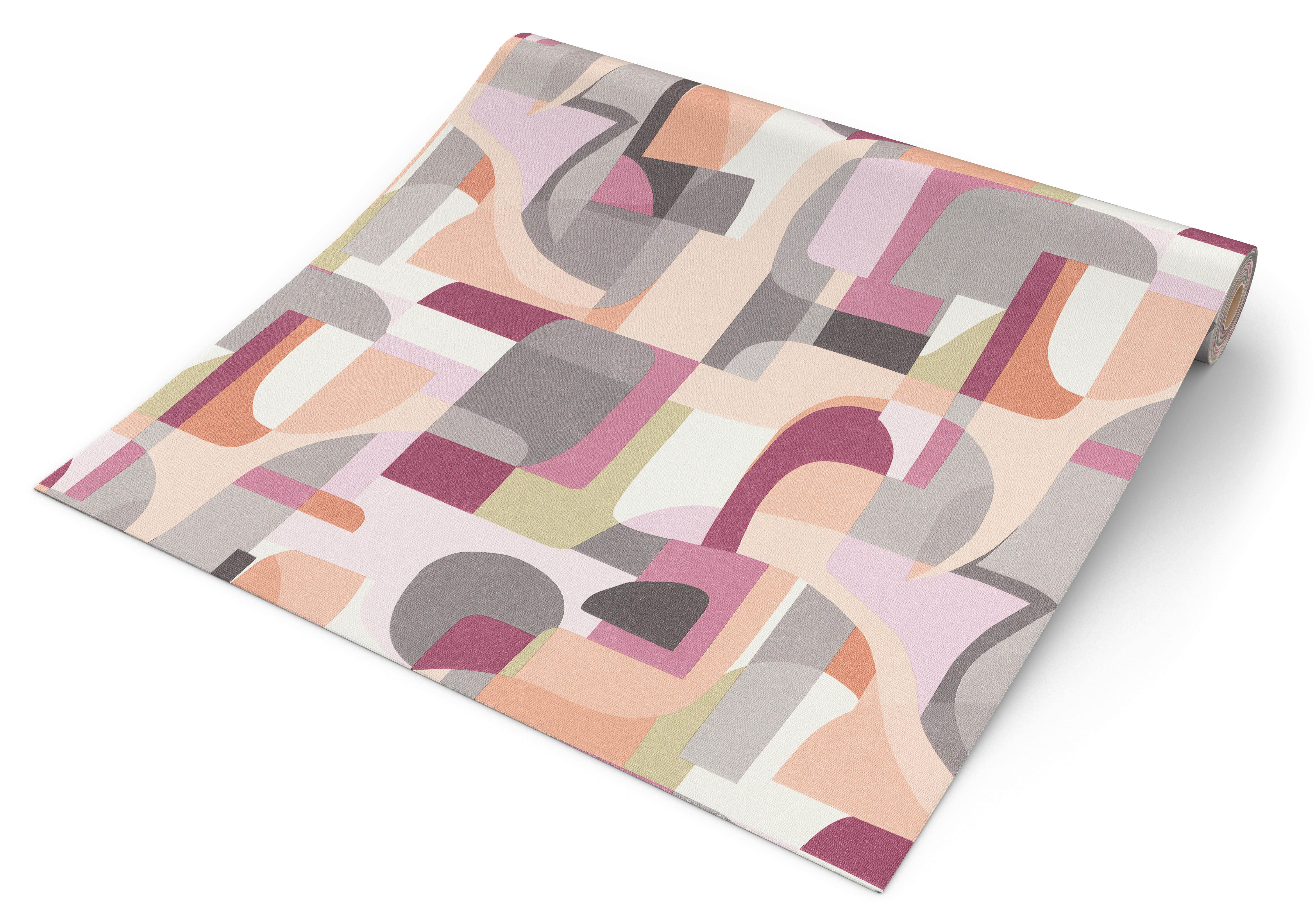 Erismann Vliestapete Abstrakt beige rosa grau B/L: ca. 53x1005 cm Vliestapete_10432-06 - beige/beere (53,00/1005,00cm) - Erismann