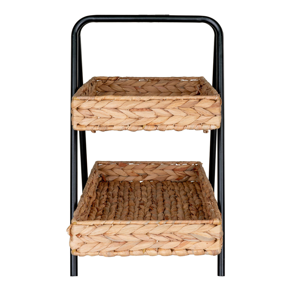 Tablett Alfaro natur Wasserhyazinthe B/H/L: ca. 23x43,5x42 cm Alfaro - natur/schwarz (42,00/23,00/43,50cm)