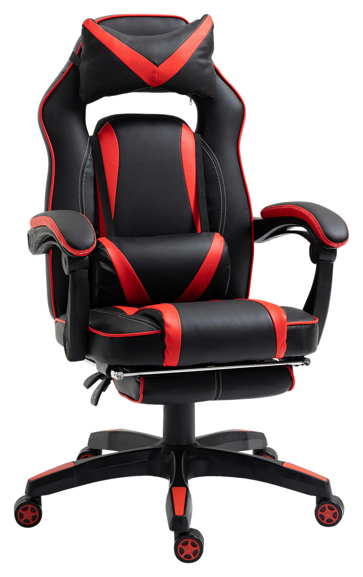Gaming-Sessel 921-120RD rot schwarz 921-120RD - rot/schwarz (65,00/114,00/64,00cm) - Vinsetto