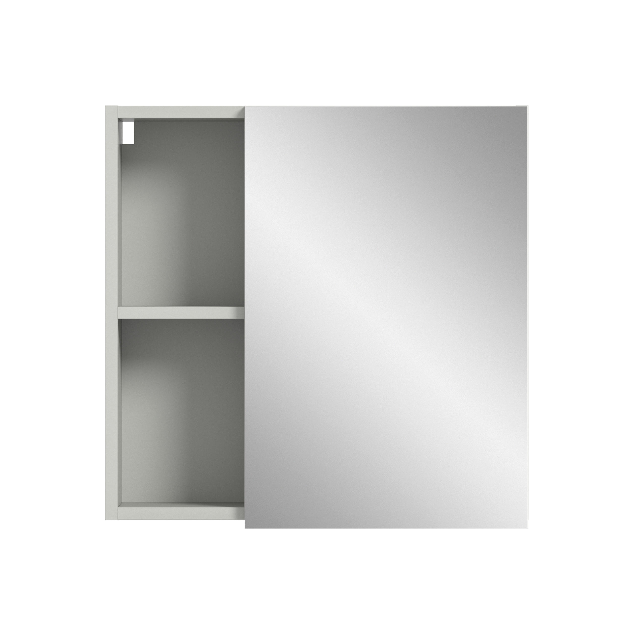 Spiegelschrank Copa hellgrau B/H/T: ca. 55x55x17 cm Copa - hellgrau (55,00/55,00/17,00cm) - xonox.home