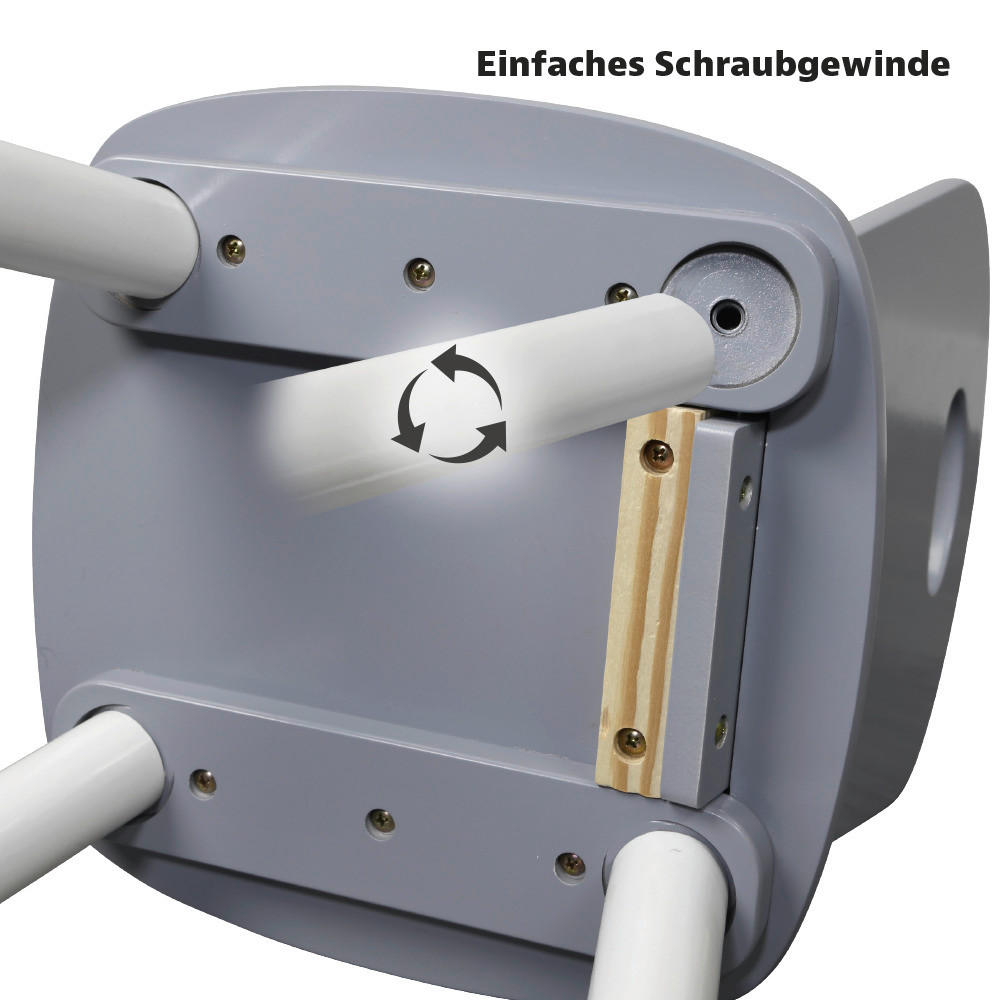 Kesper Kindertisch mit 2 Stühlen grau Spanplatte B/H/L: ca. 55x45x55 cm Kindertisch_mit_2_Stühlen - grau (55,00/55,00/45,00cm) - Kesper