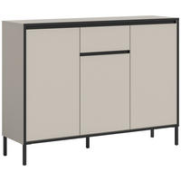 Kommode Tron Kaschmirgrau Nachbildung schwarz B/H/T: ca. 136x101x38 cm Tron - schwarz (136,00/101,00/38,00cm) - xonox.home