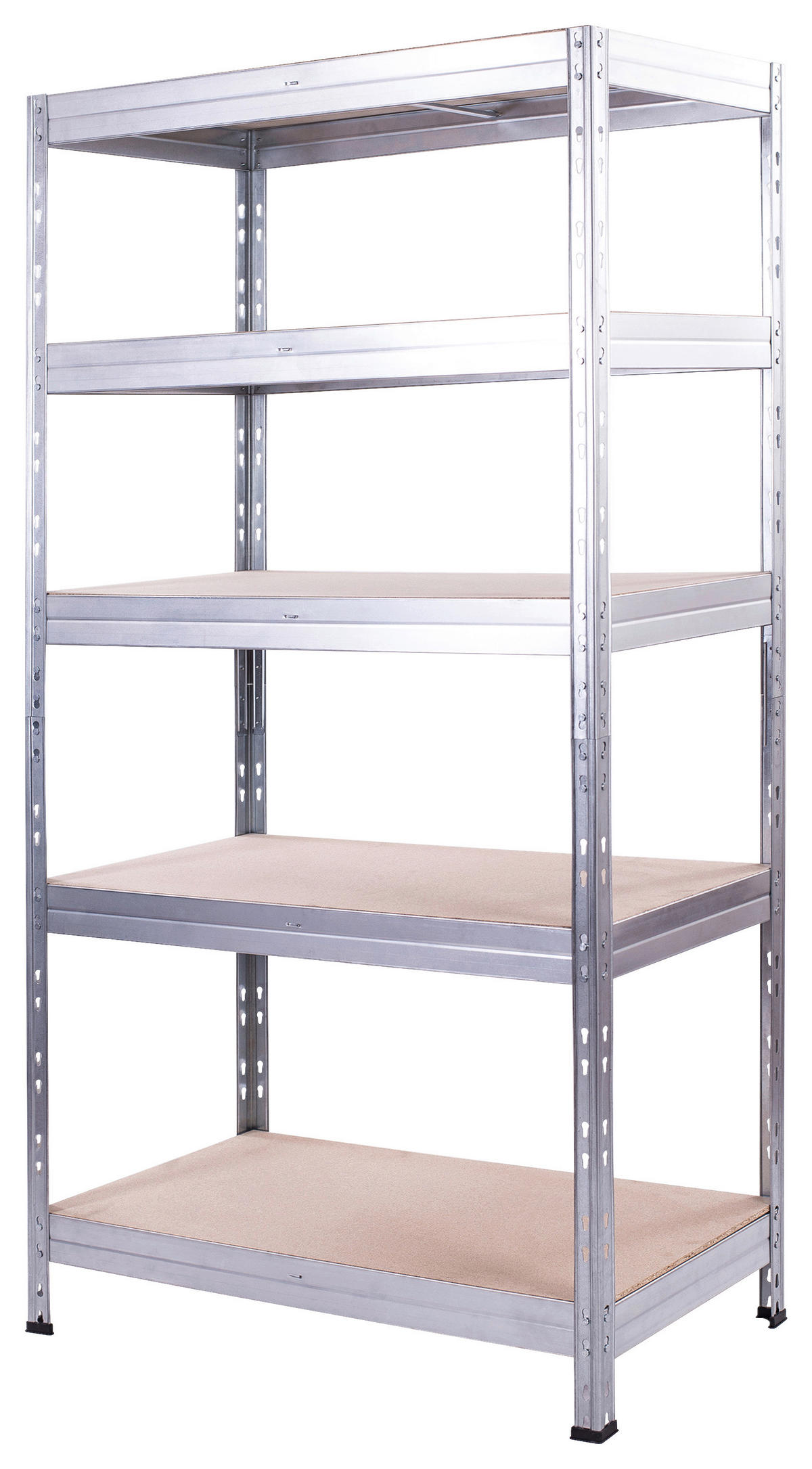 POCOline Schwerlaststeckregal verzinkt B/H/T: ca. 90x180x45 cm Schwerlaststeckregal 180x90x45cm V - verzinkt (90,00/180,00/45,00cm) - POCOline