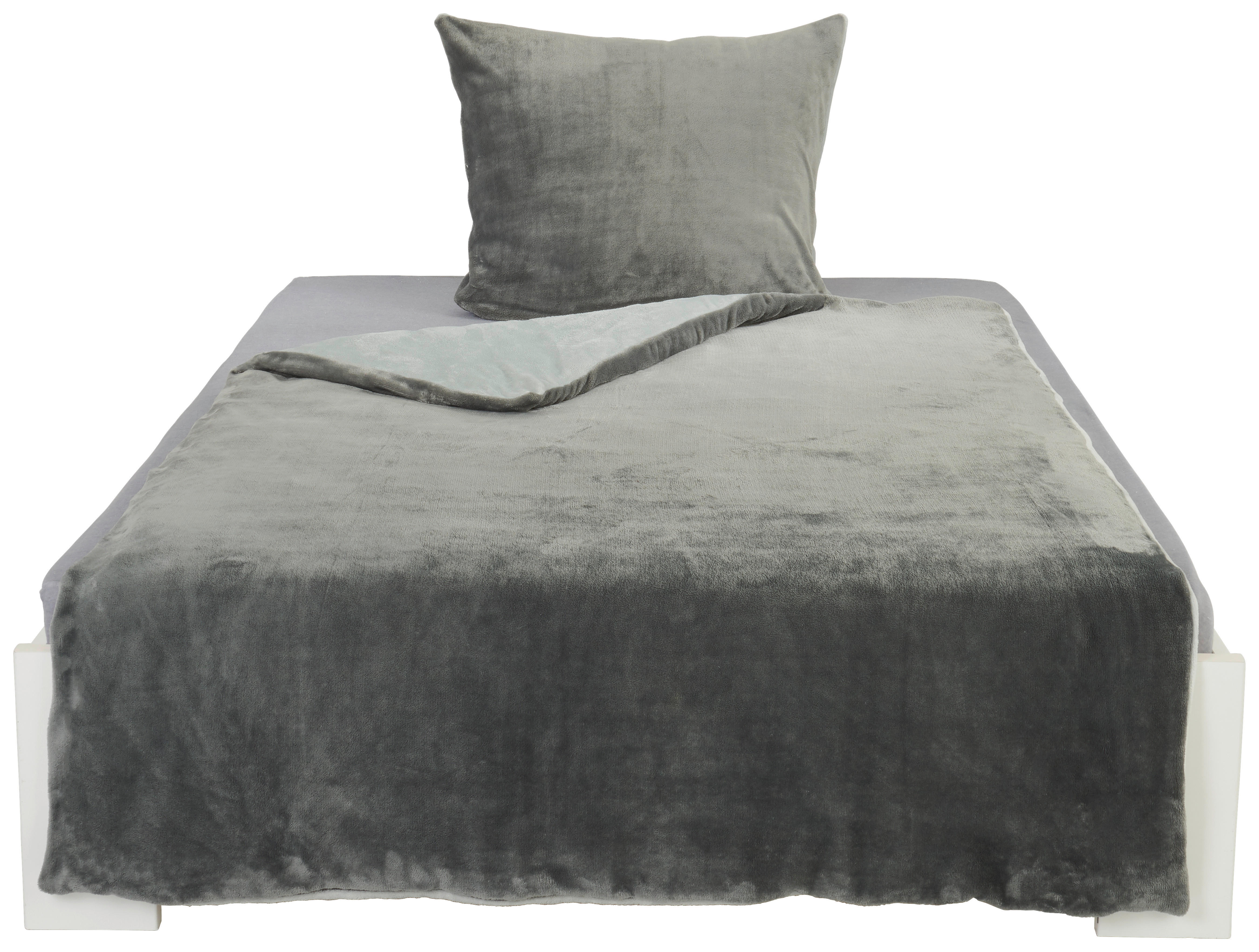 Microfaser Bettwäsche Cashmere touch Bettwäsche_Cashmere-Touch 135x200cm - anthrazit/silber (135,00/200,00cm)