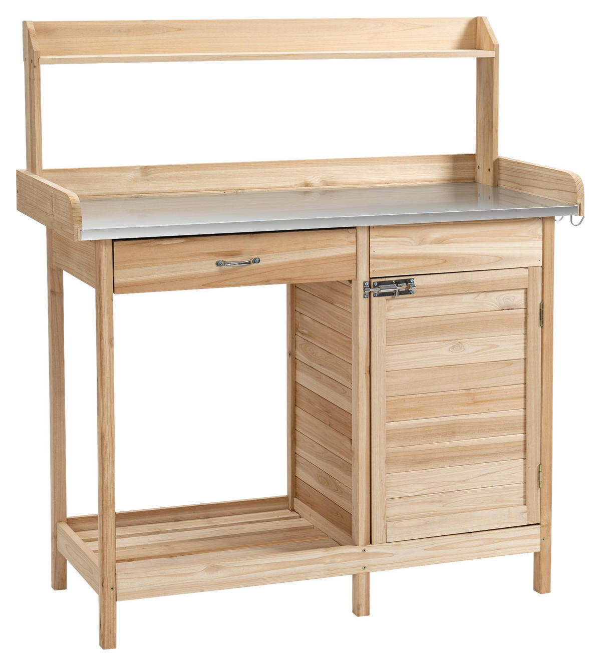 Outsunny Pflanztisch natur B/H/L: ca. 48x125x112 cm Pflanztisch - natur (112,00/48,00/125,00cm) - Outsunny