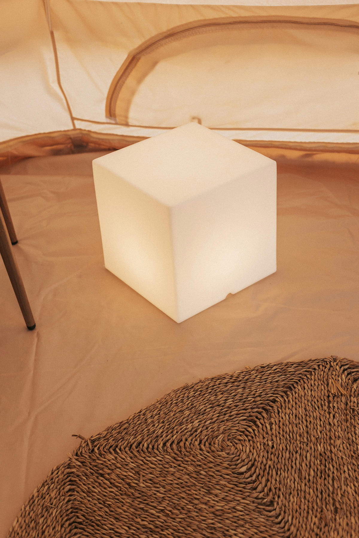 LED-Dekoleuchte weiß B/H/L: ca. 32x32x32 cm CUBY 32 - weiß (32,00/32,00/32,00cm) - NewGarden