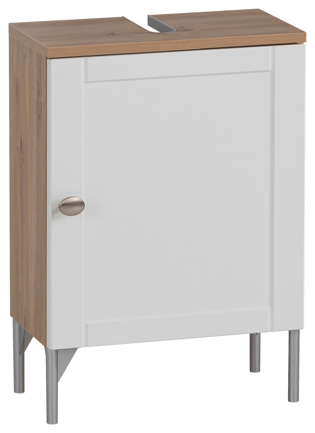 Waschbeckenunterschrank Jesper Eiche Artisan Nachbildung weiß matt B/H/T: ca. 40,3x58,5x32 cm Jesper - Eiche/weiß (40,30/58,50/32,00cm) - Möbelpartner