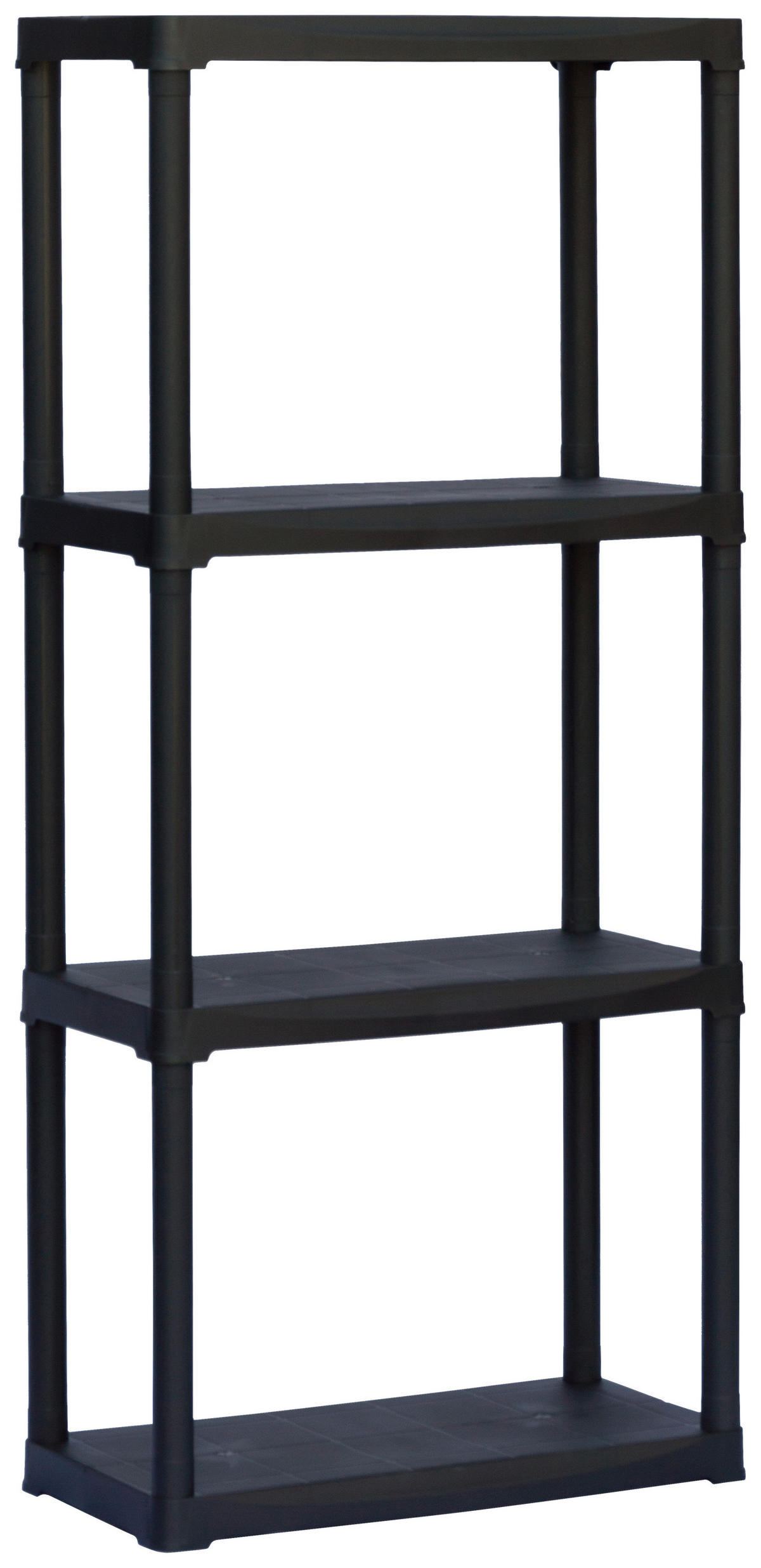 ArtPlast Kunststoffregal schwarz Polypropylen B/H/L: ca. 60x133x30 cm Kunststoffregal T60/4 - schwarz (30,00/60,00/133,00cm) - Artplast