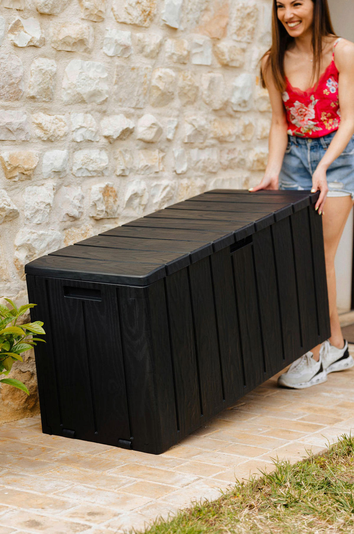 Toomax Aufbewahrungsbox Bravo anthrazit Kunststoff B/H/L: ca. 56x45x117,5 cm Bravo - anthrazit (117,50/56,00/45,00cm) - Toomax