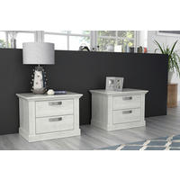 Nachtkonsole  weiß Pinie Nachbildung B/H/T: ca. 65,5x47,8x44,9 cm Kashmir_Nachtkonsole - weiß (65,50/47,80/44,90cm)