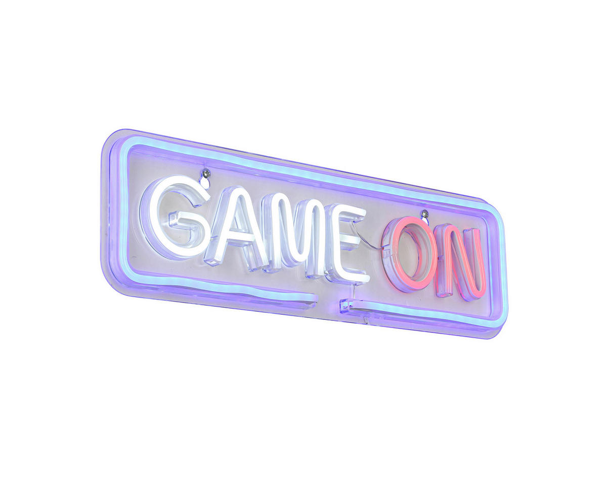 Nolo LED-Neon_Wandleuchte Acryl B/H/L: ca. 14x1,6x39 cm LED-Neon-Wandleuchte_Game - (39,00/14,00/1,60cm) - Nolo