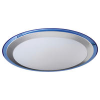 Näve Leuchten Deckenleuchte 1181612 blau Metall Kunststoff B/H/T: ca. 33x6,5x33 cm null 1 Brennstellen Lutos - blau (33,00/6,50/33,00cm) - Näve Leuchten