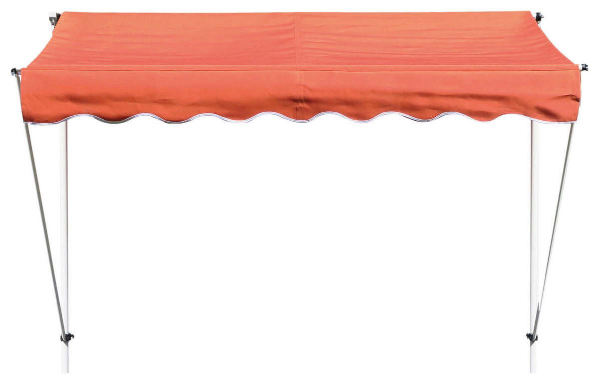 Grasekamp Klemm-Markise Ontario orange B/L: ca. 205x130 cm Ontario - orange/weiß (205,00/130,00cm) - Grasekamp