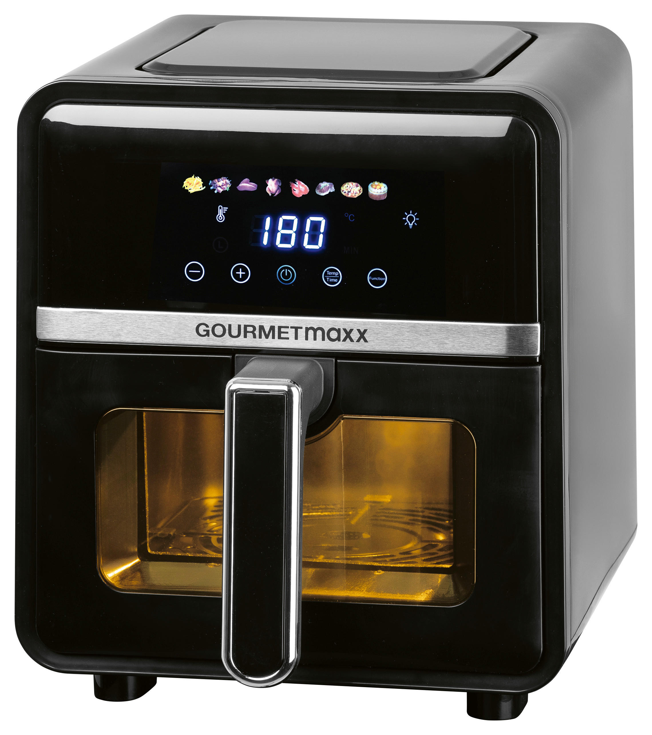 GOURMETmaxx Heißluftfritteuse Heißluftfritteuse - schwarz (36,50/25,00/30,00cm) - GOURMETmaxx