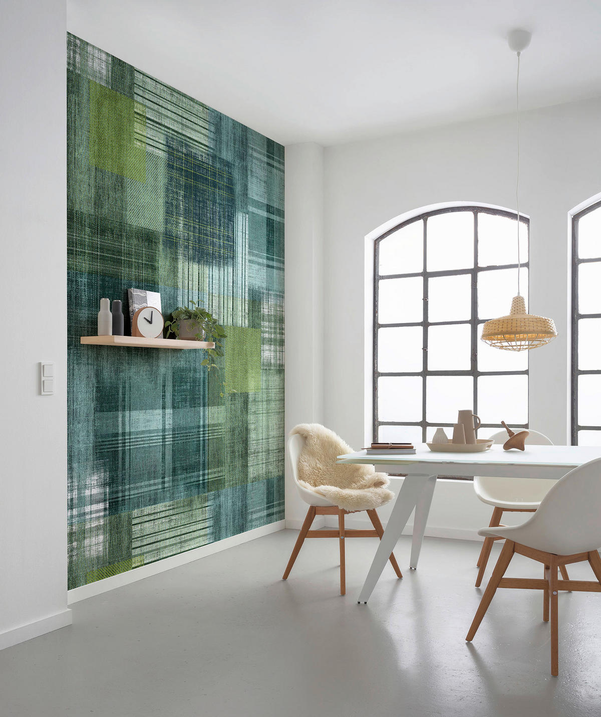 Komar Fototapete Patchy Plaid B/L: ca. 200x250 cm Patchy Plaid - (200,00/250,00cm) - Komar